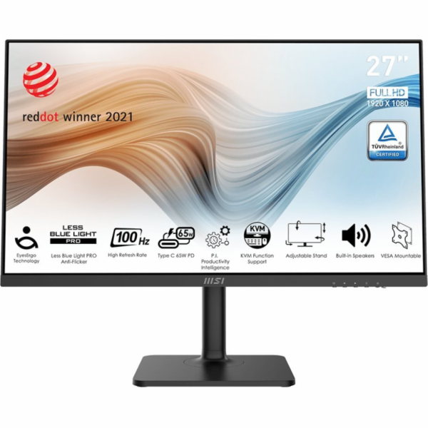 MSI monitor Modern MD272XP, 27" IPS/FHD 100Hz/1ms/HDMI/DP...
