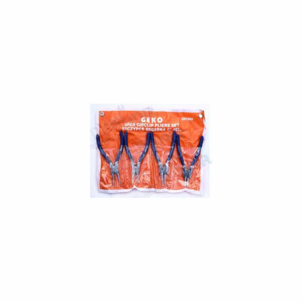 GEKO Kleště seeger sada 4ks, přímé a zahnuté, 160mm GEKO