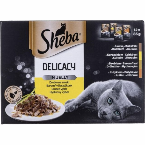 Sheba Sheba Del v želé drůbeží příchutě 12x85g