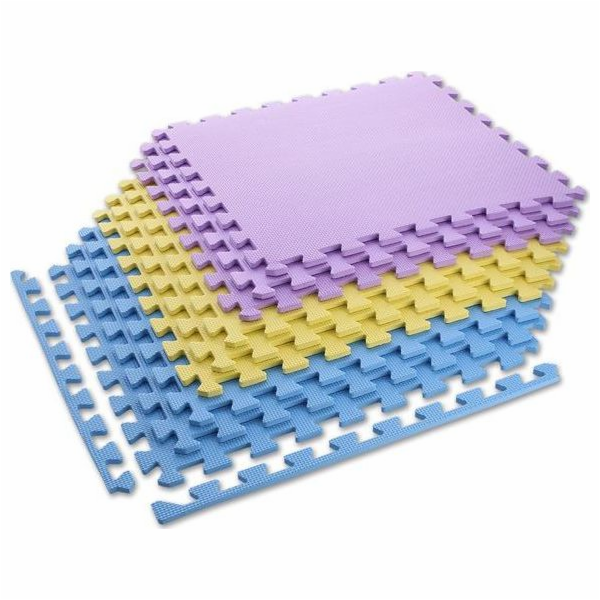One Fitness Puzzle podložka 9 ks žluto-modro-fialová (17-...