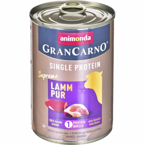ANIMONDA GranCarno Single Protein příchuť: jehněčí - plec...