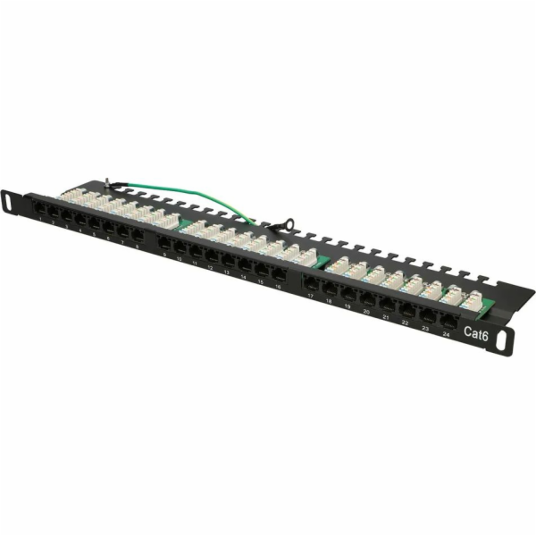 Patchpanel 24 0,5U CAT6 UTP portů