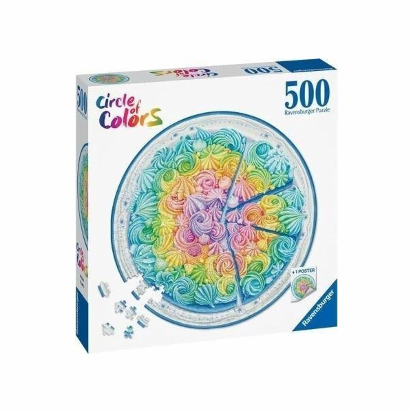Ravensburger Puzzle Kruh barev Duhový dort
