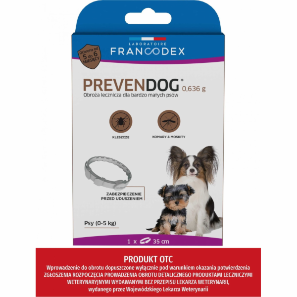 Francodex FRANCODEX PREVENDOG biocidní obojek 35 cm pro v...