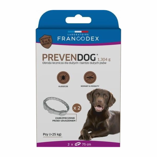 Francodex FRANCODEX PREVENDOG biocidní obojek 75 cm pro v...