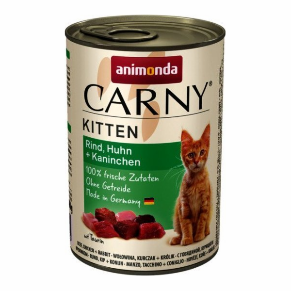 Animonda ANIMONDA Carny Kitten příchuť: hovězí, kuřecí a ...