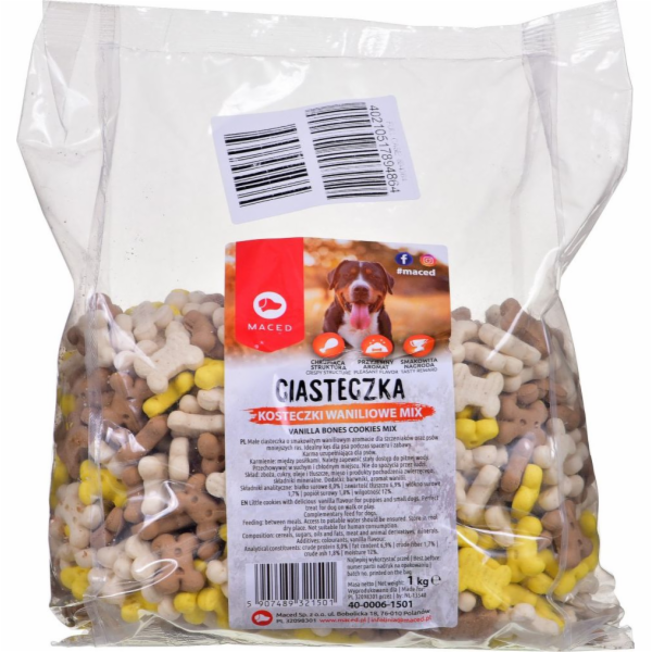 Maced Dog sušenky - vanilkové kostky mix 1kg