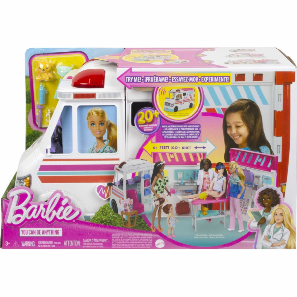 Barbie sanitka 2 v 1, autíčko