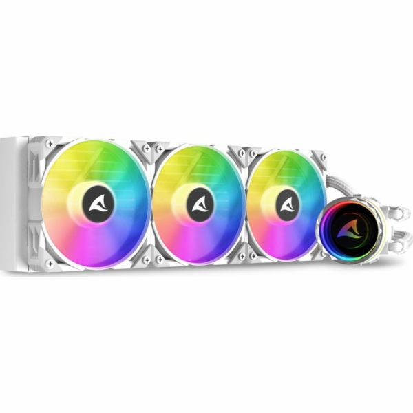 Sharkoon S90 RGB White AIO 360mm, vodní chlazení