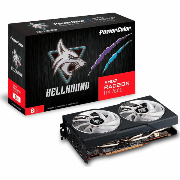 PowerColor Radeon RX 7600 Hellhound 8GB OC, grafická karta