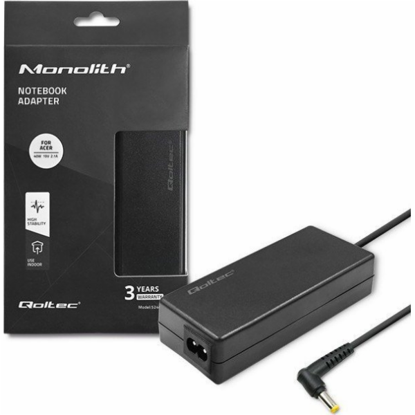 Zdroj notebooku Qoltec Zdroj pro Acer 40W | 19V | 2,1A | ...