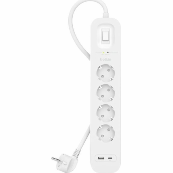 SurgePlus přepěťová ochrana 4x schuko 1xUSB-A 1xUSB-C 525...
