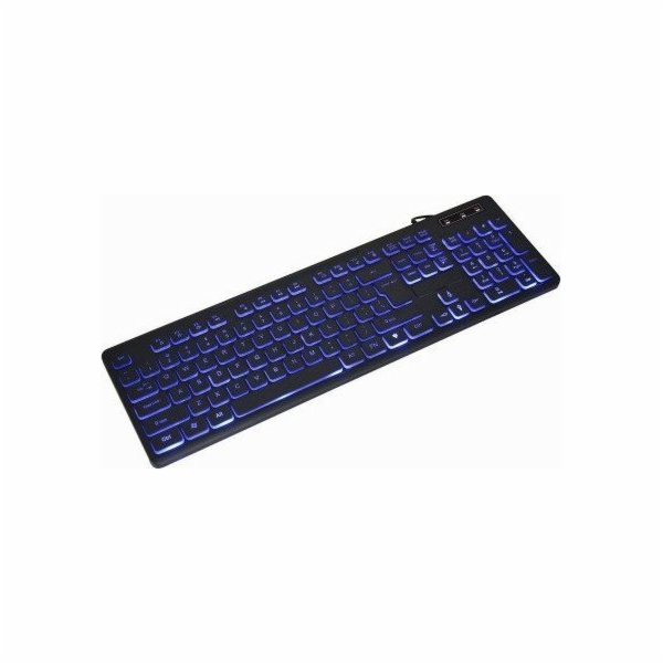 Gembird KLÁVESNICE MULTIMEDIÁLNÍ USB ENG/BLACK KB-UML3-02...