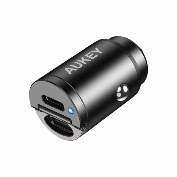 Aukey nabíječka Aukey Car nabíječka 2x USB-C, PD 30W