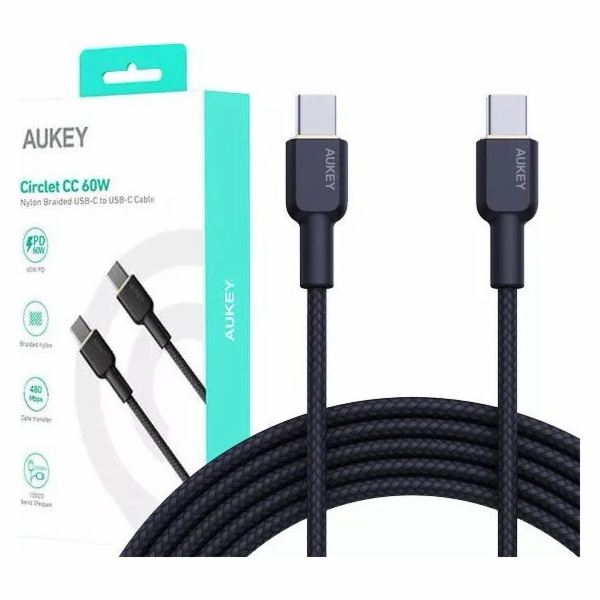 CB-NCC2 nylon USB C - USB C kabel | 1,8 m | 3A | 60W PD |...