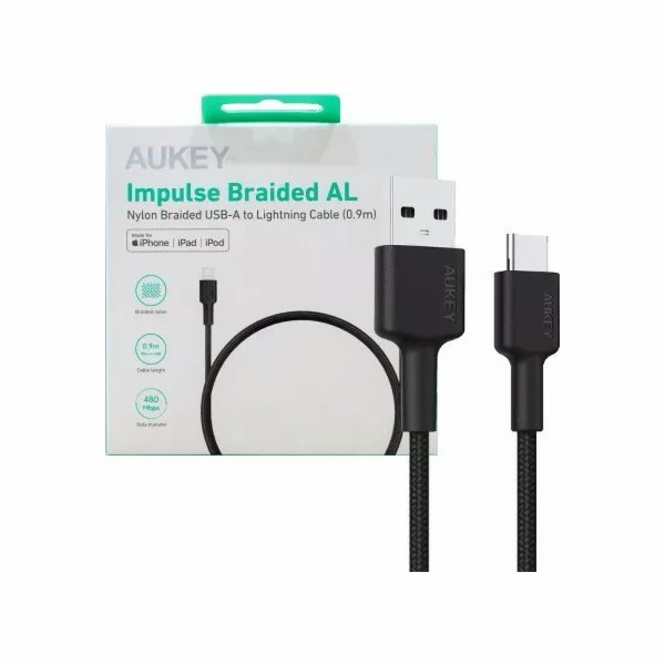 CB-CD30 nylon USB C - USB A kabel | 0,9 m | 3A | 60W PD |...