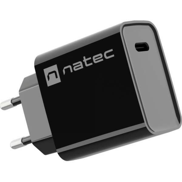 Ribera 1x USB-C 20W nástěnná nabíječka Černá