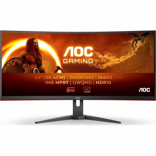 Monitor 34palcový CU34G2XE 34palcový VA zakřivený 144Hz H...