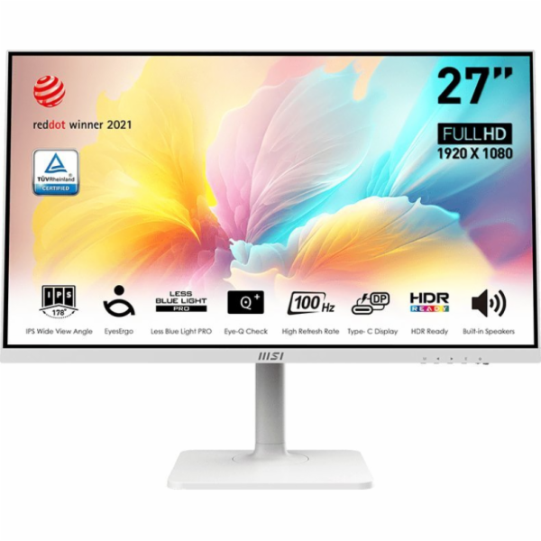 Moderní monitor MD2712PW 27" IPS/FHD/100Hz/4ms/bílý