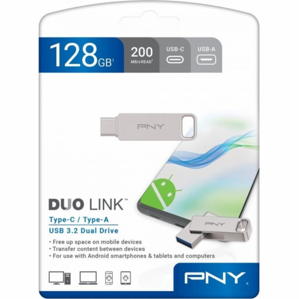 Pendrive 128GB USB 3.2 Duo-Link P-FDI128DULINKTYC-GE