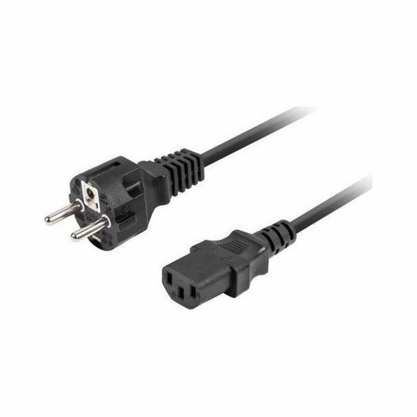 Napájecí kabel CEE 7/7 -> C320 C13 1,8m přímý, černý