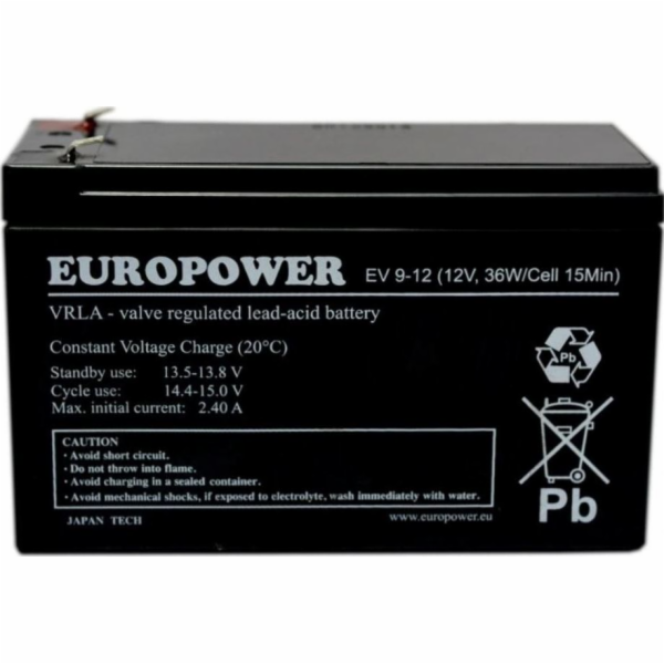 Baterie Europower EV 12V 9Ah