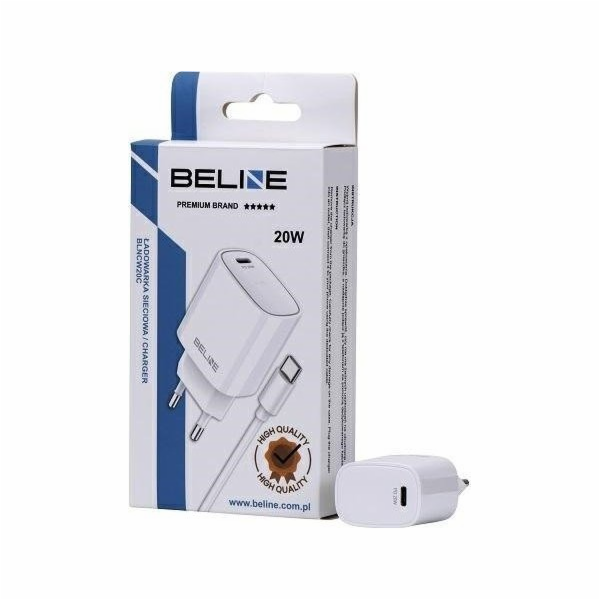 Nabíječka Beline 20W USB-C nástěnná nabíječka + USB-C kab...