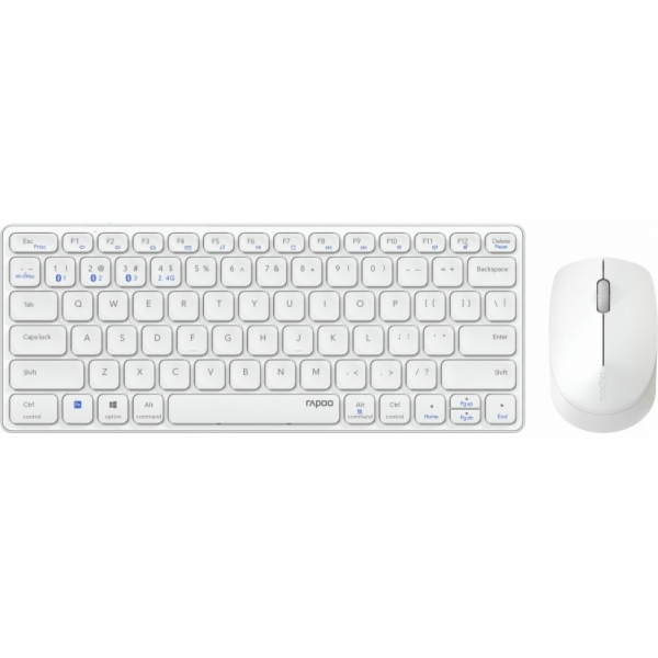 Rapoo Keyboard + Mouse Keyboard Set 9600M White