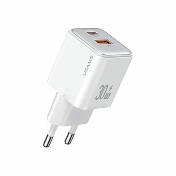 USB-C+USB-A PD 3.0 30W Rychlá nástěnná nabíječka