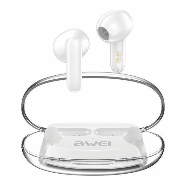 Bluetooth 5.3 T85 ENC TWS sluchátka Bílá