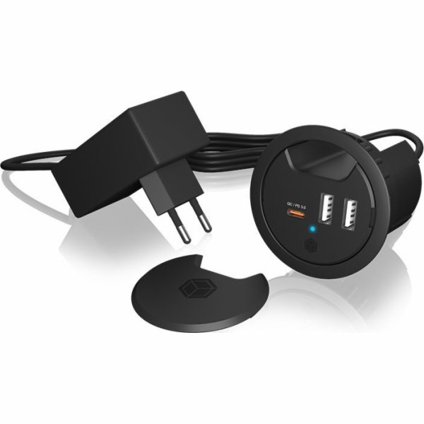 IB-HUB1407 3portová stolní nabíječka, 2x USB-A, 1x USB-C,...