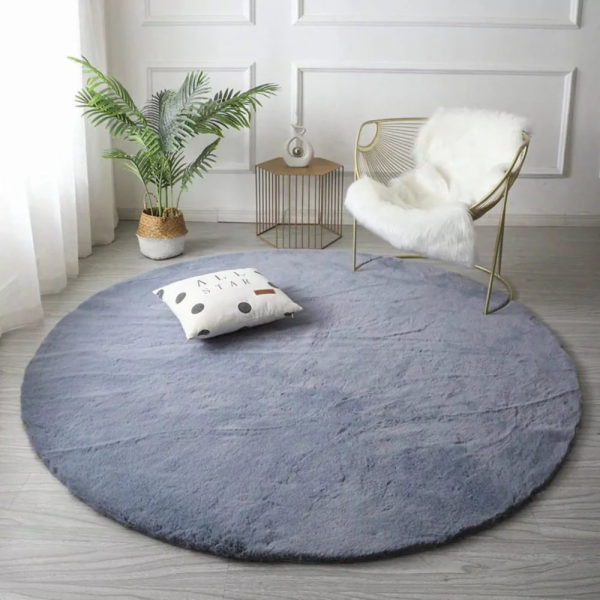 Strado Kulatý koberec Rabbit Strado 120x120 Silver (Light...