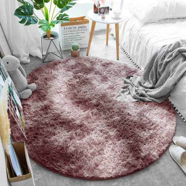 Strado kulatý koberec Ombre Strado 80x80 ombrepurple (růž...