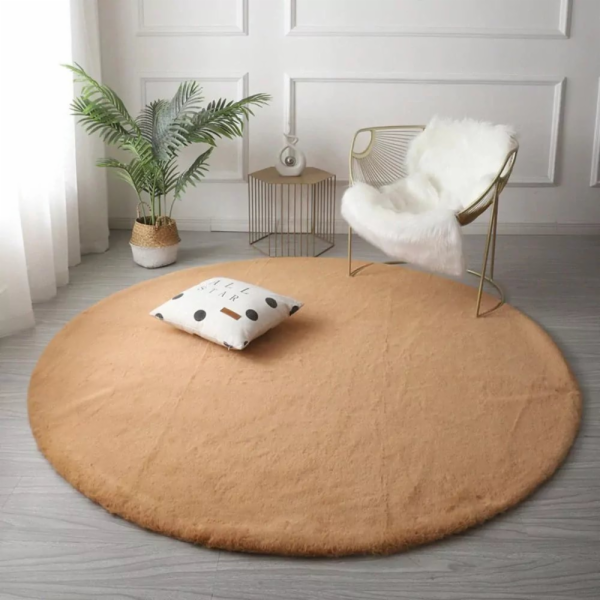 Strado Kulatý koberec Rabbit Strado 160x160 LightCamel (b...