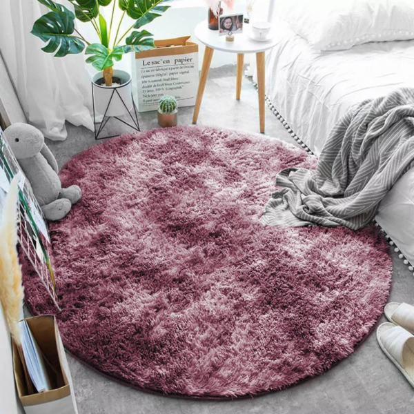 Strado Kulatý koberec Ombre Strado 80x80 OmbreRed (červený)