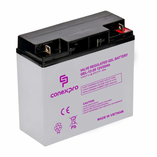 Baterie Conexpro GEL-12-20 GEL, 12V/20Ah, T12-M5, Deep Cy...