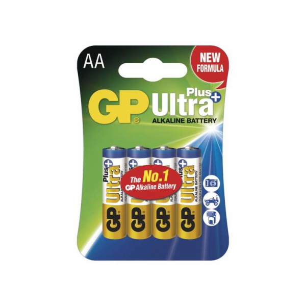 Baterie&nbsp;AA&nbsp;(R6)&nbsp;alkalická&nbsp;GP&nbsp;Ultra&nbsp;Plus&nbsp;Alkaline&nbsp;&nbsp;4&nbsp;ks