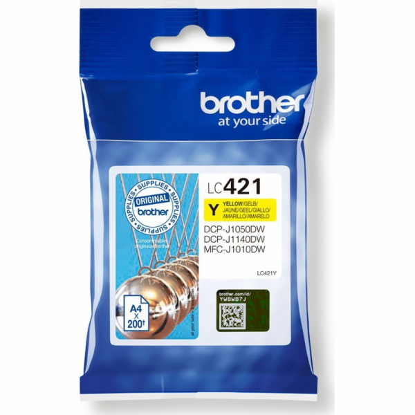 Žlutý inkoust Brother LC-421Y