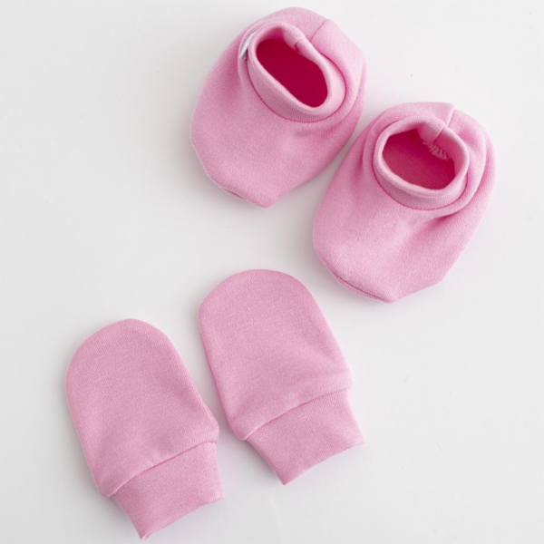 Kojenecký bavlněný set-capáčky a rukavičky New Baby Casua...