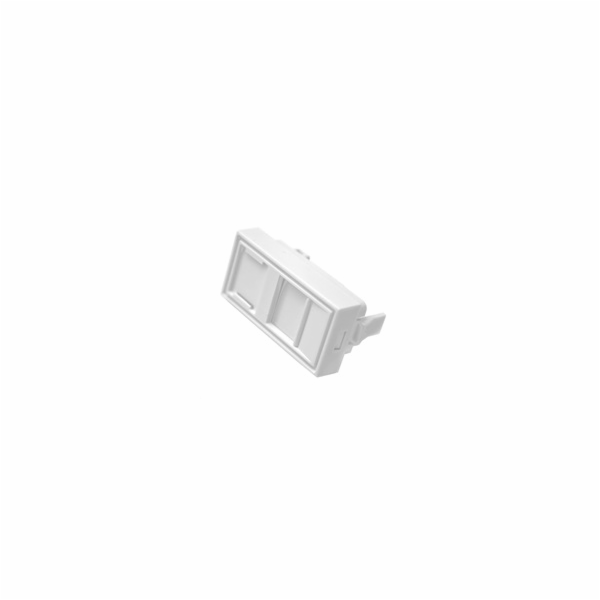 Modul neosazený 1x RJ45, 22,5x45 mm s prachovkou