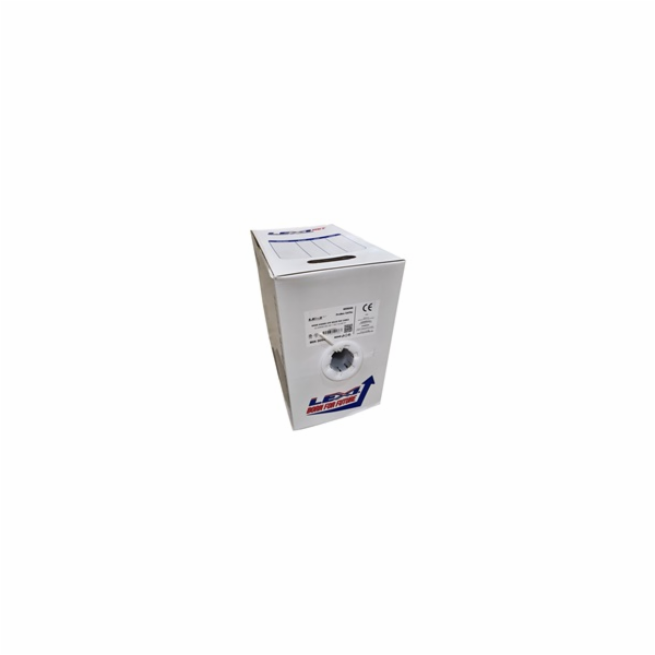 UTP kabel LEXI-Net Cat5E, drát, PVC, bílý, 305m, box