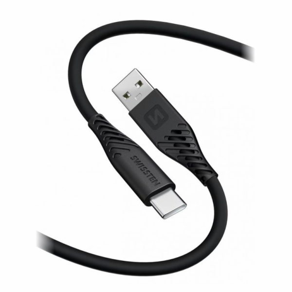 Swissten Datový kabel SOFT SILICONE USB / USB-C 1,5 M 60W...