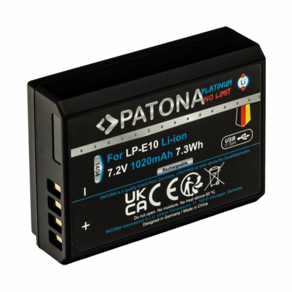 PATONA baterie pro foto Canon LP-E10 1020mAh Li-Ion Plati...
