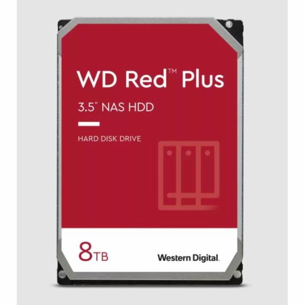 WD RED PLUS NAS WD80EFPX/8TB/3.5"/256MB cache/5640 RPM/21...