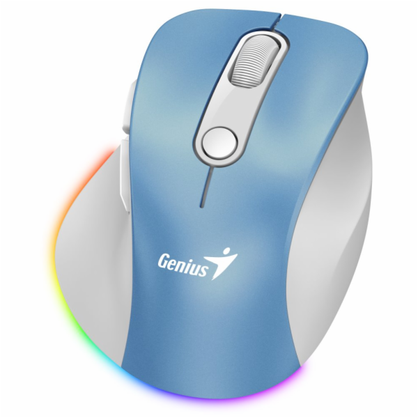 GENIUS Ergo 9000S Pro Light Blue/ duální Bluetooth + 2,4G...