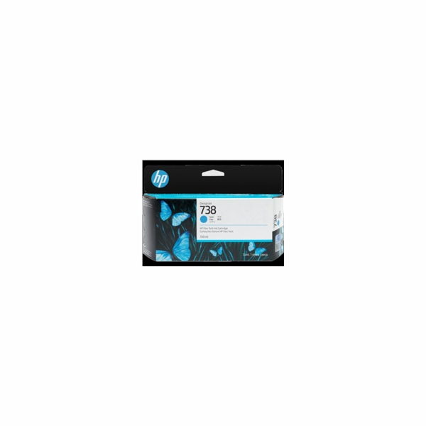 HP 738 300-ml Cyan DesignJet Ink Cartridge