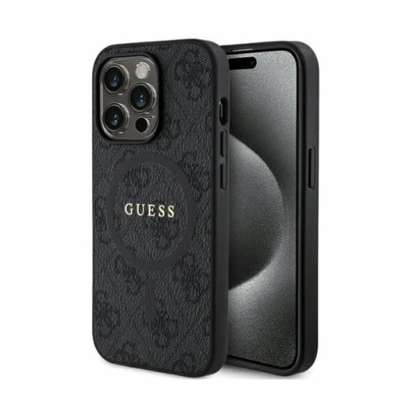 Guess PU Leather 4G Colored Ring MagSafe Zadní Kryt pro i...