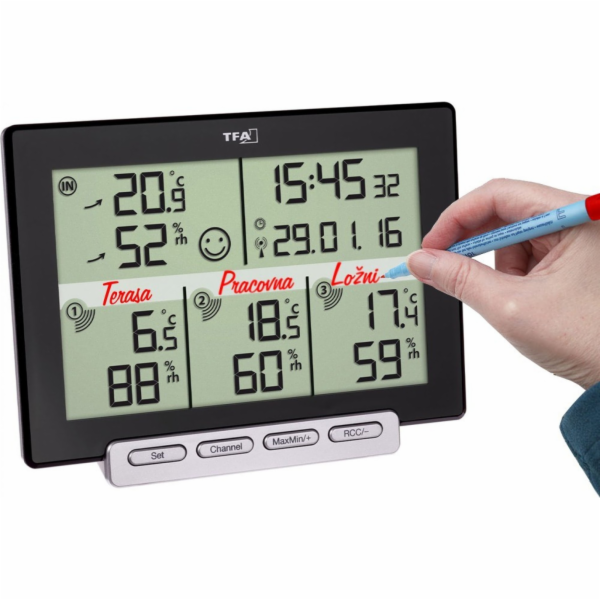 TFA&nbsp;30.3057.01&nbsp;MULTI-SENSE&nbsp;-&nbsp;TFA&nbsp;Teploměr&nbsp;a&nbsp;vlhkoměr&nbsp;s&nbsp;3&nbsp;...