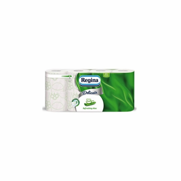Papír toaletní 3 vrstvý Regina Delikat Aloe 8 ks
