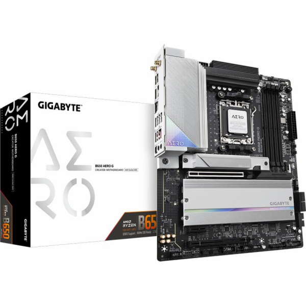 GIGABYTE MB Sc AM5 B650 AERO G, AMD B650, 4xDDR5, 1xHDMI,...